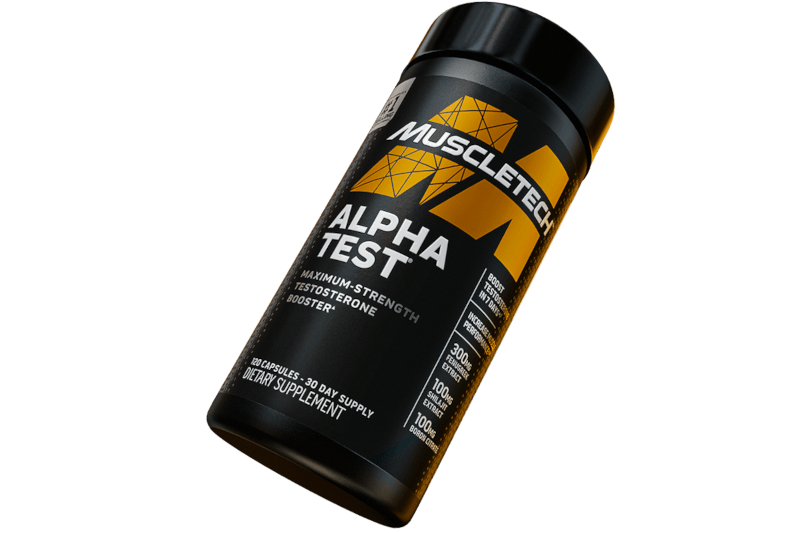 Muscletech(Anabólicos Naturales - Potenciadores de la testosterona) Alpha Test 120 caps.